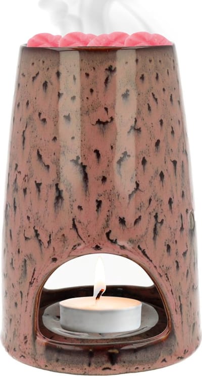 Scentchips® Smooth Urban Waxbrander - Geurbrander - Oliebrander - Wax Melts Brander - Aromabrander - Ook Geschikt Voor Essentiële Oliën - Geurolie - Waxmelts - Roze