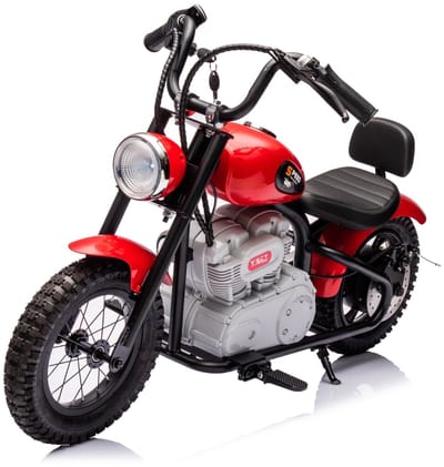 Chopper kindermotor 36 volt Rood