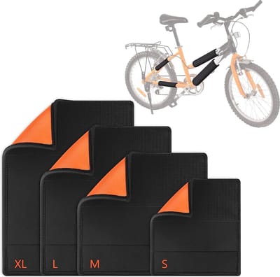 Set van 4 fietsframebeschermers, universeel passende fietsaccessoires, transportbeschermingsset voor kettingkast