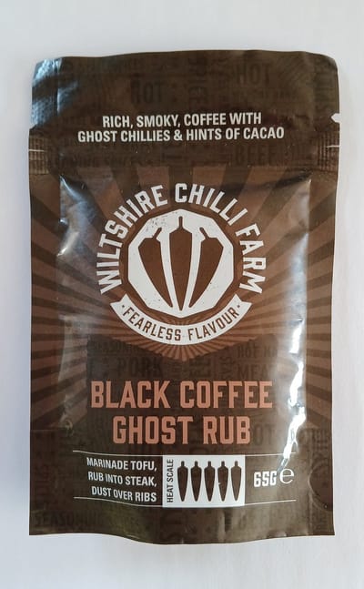 Black Coffee & Ghost Pepper Seasoning (Heat Level 8) - ChilisausBelgium - Wiltshire Chilli Farm