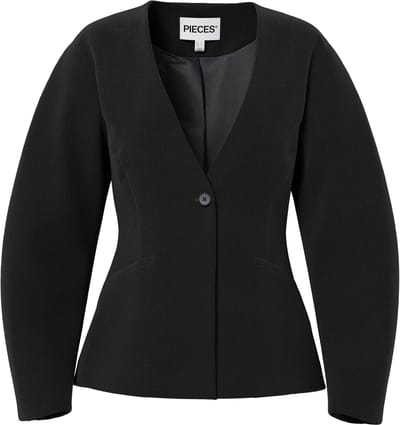 Pieces Blazer Pckamil Ls Fitted Blazer Noos Bc 17162404 Black Dames Maat - M
