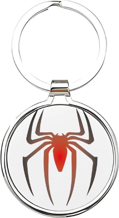 Akyol - Spinnen Sleutelhanger - halloween - Dierenliefhebbers - Spin - spider - zwarte spin - sleutelhanger voor Halloween - tarantula - insect - dier - huisdier - dierendag - spinachtigen - vogelspin - 4 x 7,5 CM