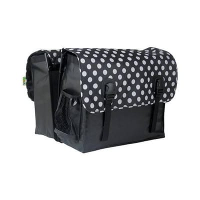 BECK Classic - Dubbele Fietsstas - White Small Dots - 46L