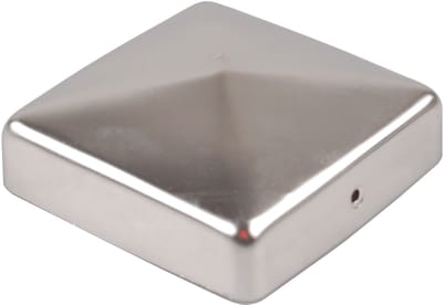 TRUTZHOLM - Paalkap 101 mm Piramide - RVS - Afdekkap voor Palen 10x10 cm - Roestvrij Staal - Paalhoed - Hekwerkdecoratie