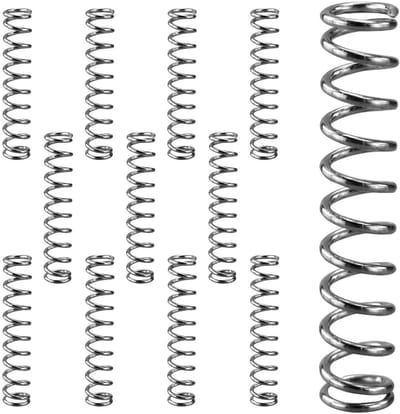 Drukveren Set - Metalen Spoelen - Reparatie en Vervanging - Corrosiebestendig Staal - 12 Stuks 7mm - Zilver