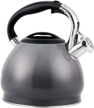 Waterkoker Inductie - Theeketel Roestvrijstaal - Water Koken - Fluitend Geluid - 3L - Zilver