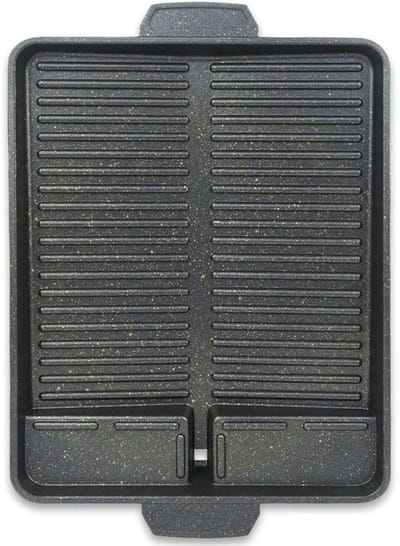 CRLYN® Grillplaat Inductie - Bakplaat - Gietijzer - Zwart