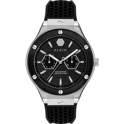Philipp Plein Plein Underdog Multifunction PW1GA0126 Horloge - Siliconen - Zwart - Ø 44 mm