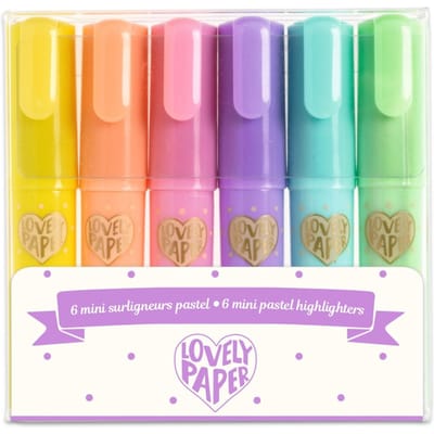 DJECO mini markers pastel 6 stks 6jr+