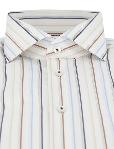 Overhemd Eterna 1863 modern fit wit streepjes