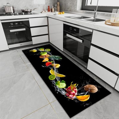 s Nieuw Huishoudelijk Tafelgerei Entreekleed Keuken Absorberend Lange Strook Slaapkamer Antislip Kristal Fluweel Vloermat Woondecoratie 50X80CM (1.6X2.6FT