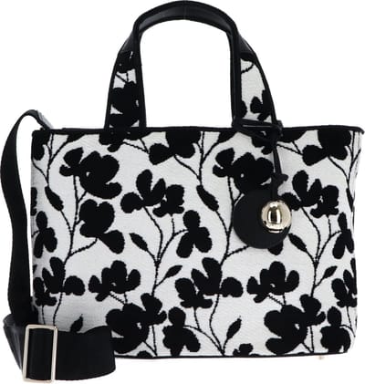 FURLA Handtas Schoudertas Alissa Tote Toni Marshmallow Wit Zwart