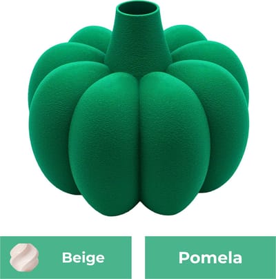 Pomela organische vaas – Decoratieve vaas - Beige - 3d geprinte vaas – geschikt voor droogbloemen - :hoogte: