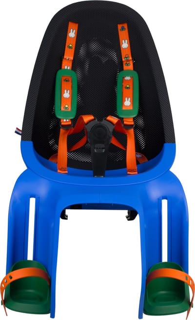 Qibbel Air Fietsstoeltje Achter Bagagedrager bevestiging - Nijntje blauw