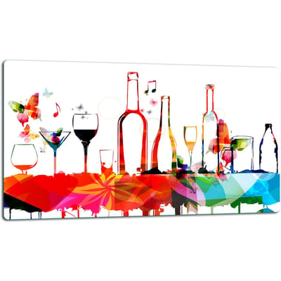 TMK ArtDeko - Snijplank - 52x30cm - Inductie- en Gascompatibel - Glas