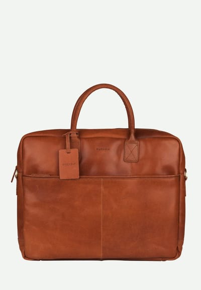 Burkely Fundamentals Vintage Max Worker 17" - Laptoptas - Volwassenen - Cognac