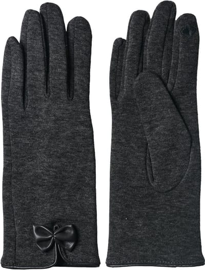 Juleeze Handschoenen Winter 8x24 cm Grijs Katoen