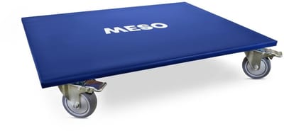 MESO Meubelroller XL 4x Geremd - TPR wiel - 800x600mm - Max 350kg - Streepvrij - Meubelhondje - Verhuistrolley - Transportdolly