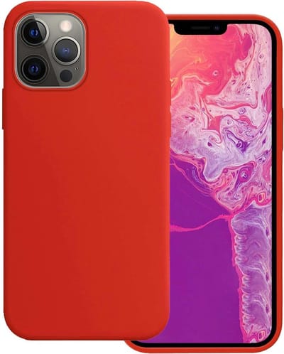 Hoesje Geschikt voor Apple iPhone 13 Pro - Sterk & Shockproof - Hoes Cover - Siliconen Case - Rood