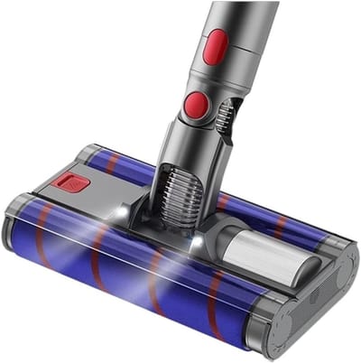 Motoriseerde Vloerborstelkop Geschikt voor Dyson V7 V8 V10 V11 V15, Vervanging van Dubbele Rollen Vloerborstel