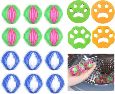Wasmachine Haarverwijderaar Ballen voor Huisdieren, Pluizenopvang voor Kleding en Textiel