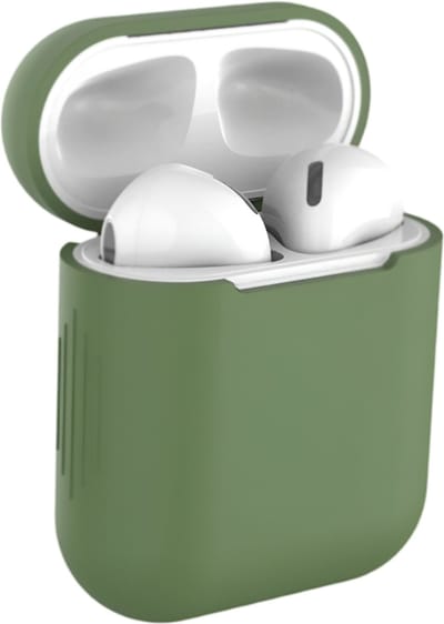 Studio Air® Airpods 2 Hoesje Army Series - Soepele Siliconen Case ook geschikt voor Airpods 1 - Groen