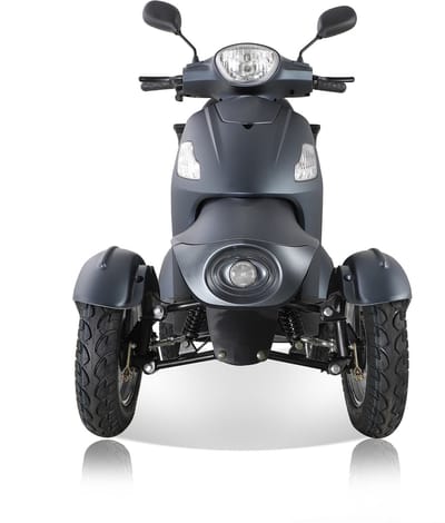 Aribeca Hygieia B8M Comfort 4-Wiel Scootmobiel | Verstelbare Captain Chair & XL Formaat | Elektrische Scooter voor Senioren | Stabiel & Veilig | Matzwart