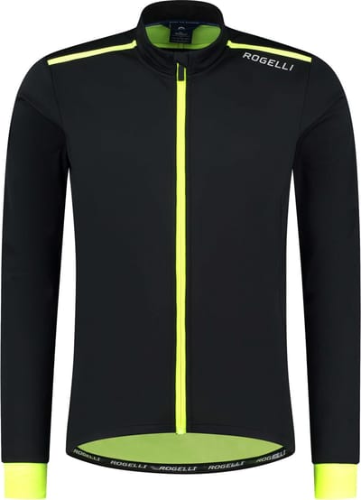 Rogelli Core Heren Fietsjack - Winter - Waterafstotend - Zwart/Fluor