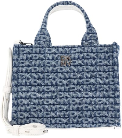 DKNY handtas schoudertas Hadlee Mini Crossbody Denim blauw