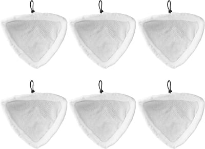 Stoomdweilpads - Microvezel - Wasbare Vervangende Pads - Set van 6 - Geschikt voor Stoom Mops - Compatibel met Stoom Mops - Reinigingsdoek.