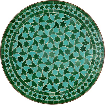 Ronde Mozaïek Tuintafel Balcony Tafel 60 cm Groen