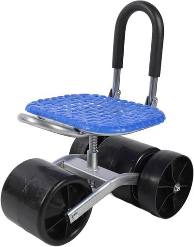 Tuinwagen met Stoel - Rolstoel Tuin - Comfortabel Tuinieren - 360 graden Draaibaar - 36 x 31 x 25 cm