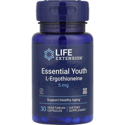 Essential Youth L-Ergothioneïne, 5 mg, 30 plantaardige capsules