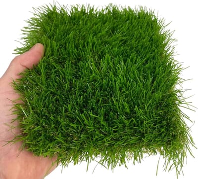 Kunstgras Tapijt - Siergras Tuin - Balkon Terras - Natuurlijk Uiterlijk 5 Kleuren - 20 mm Hoog 2x10m - Groen