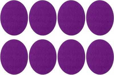 Opstrijkbare Patches - Reparatie Kits - Kleding Herstellen - Set van 8 Stuks - 14 x 11 cm - Paars