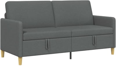 vidaXL - Sofa - met - Opbergruimte - Donkergrijs - 172 - x - 78 - x - 87 - cm - Polyester
