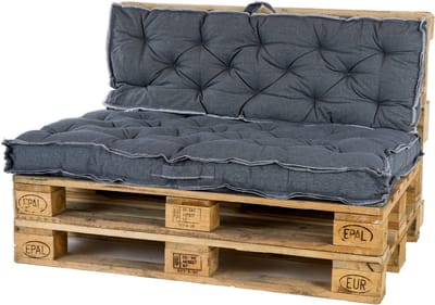 Unique Living Zitkussen Scandic Donker Grijs - 120 x 80 cm