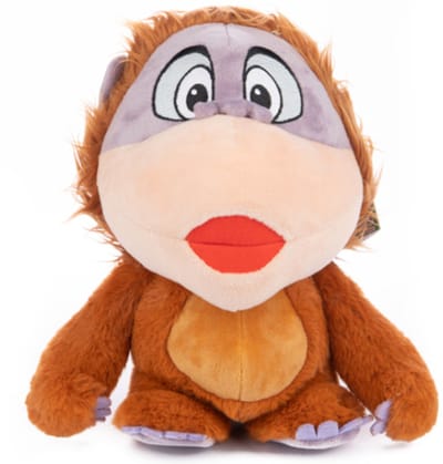 Koning Louie - Disney The Jungle Book Pluche Knuffel met Geluid 30 cm - Speelgoed Knuffels voor Kinderen Jongens Meisjes - Het Jungleboek - Aap Gorilla Monkey