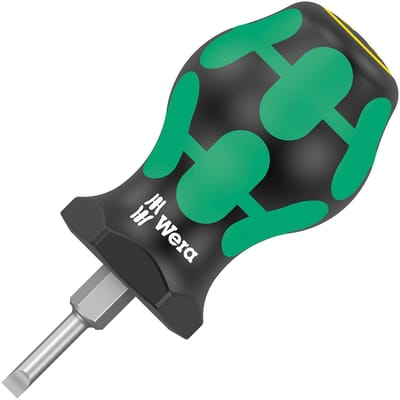 Wera 05008840001 Stubby Carburateurschroevendraaier - Sleuf - 3,5 x 25mm - 355