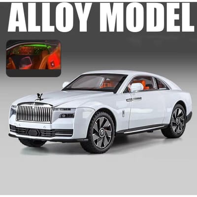 1:24 Rolls Royce Spectre Legering Luxe Auto Model Diecast Metaal Speelgoed Voertuigen Auto Model Geluid En Licht Met Sterrenhemel Dak Kinderen Cadeau
