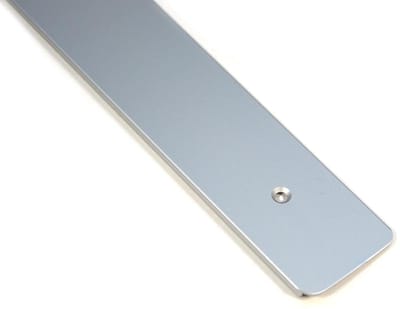 Hoekprofiel Keukenblad - Werkblad Randafwerking - Keukenrenovatie - Met Schroefgaten - 65cm x 38mm - Zilver