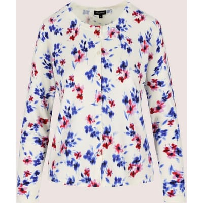Printcardigan Met Ronde Hals
