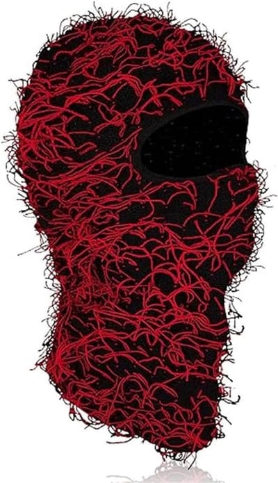 Distressed Balaclava voor Volledige Gezichtsbescherming - Winddicht Ski Masker en Nekwarmer voor Mannen en Vrouwen, Perfect voor Winterse Activiteiten
