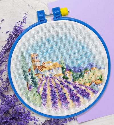 Borduurpakket ABRIS ART - Path of Provence - Pad in de Provence (inclusief borduurring)