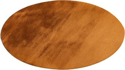 Lalee Heaven - Ronde Vloerkleed - Tapijt – Karpet - Hoogpolig - Superzacht -comfy Fluffy - rabbit fur- 160x160 cm Rond amber