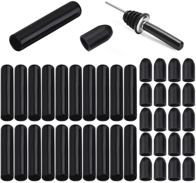 Dailygoods- Wijngauer Deksel 40 Stuks - Stofdicht - Herbruikbare Wijnhoes - Geschikt Voor Rode Wijnflessen - Gemaakt Van PVC - Gebruiksvriendelijk Ontwerp - Flesdeksel