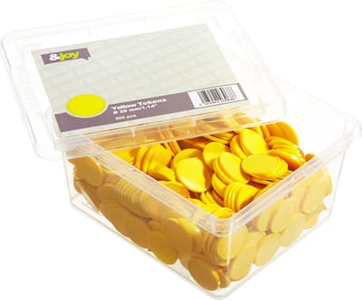 Blanco Betaalmunten / Consumptiemunten - Geel - 500 Jetons