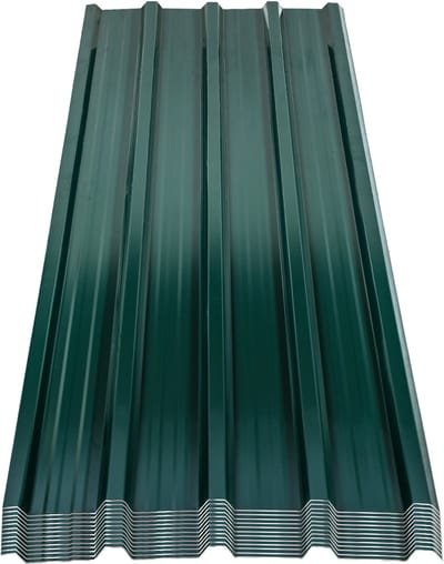 Dakplaten – 12 Stuks 129x46cm ca. 7 m² - Roestbestendig Groen - met handschoenen