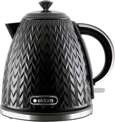 ELDOM Waterkoker NELA, inhoud 1,7 l, vermogen 2000 W, zwart