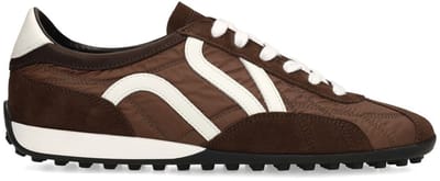 Sacha - Dames - Donkerbruine suède sneakers - Maat 36